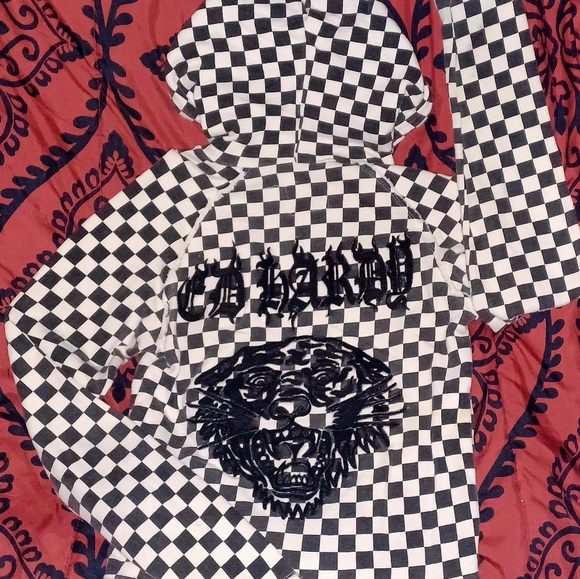 Like new Don Ed Hardy full zip hoodie size medium - Picture 7 of 8